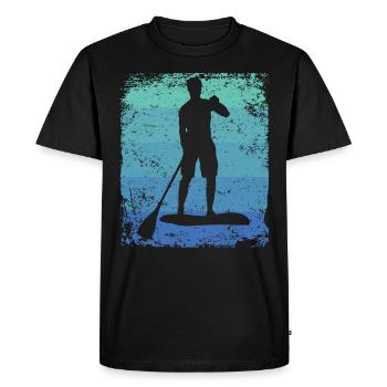 Stand Up Paddle Stand Up Board Sup - T-shirt Premium bio Homme - noir - Devant - Nico (187cm)