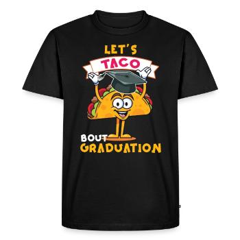 Cérémonie de remise des diplômes Let’s Taco Bout - T-shirt Premium bio Homme - noir - Devant - Nico (187cm)