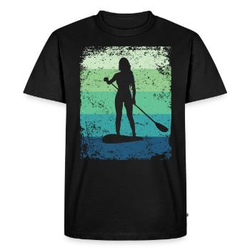 Stand Up Paddle Stand Up Board Sup - T-shirt Premium bio Homme - noir - Devant - Nico (187cm)