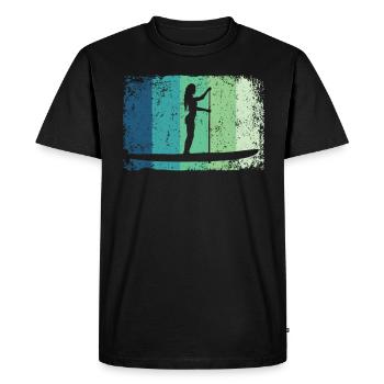 Stand Up Paddle Stand Up Board Sup - T-shirt Premium bio Homme - noir - Devant - Nico (187cm)