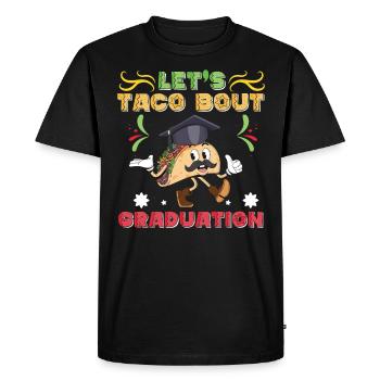 Cérémonie de remise des diplômes Let’s Taco Bout - T-shirt Premium bio Homme - noir - Devant - Nico (187cm)