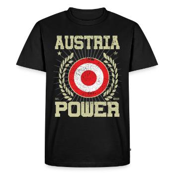 Cool Austria Design - Men's Premium Organic T-Shirt - black - Front - Nico (187cm)