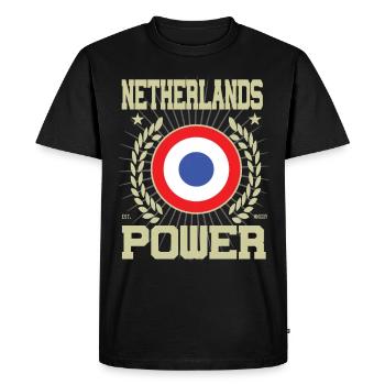 Cool Netherlands Design - Men's Premium Organic T-Shirt - black - Front - Nico (187cm)