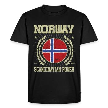 Cool Norway Design - Men's Premium Organic T-Shirt - black - Front - Nico (187cm)