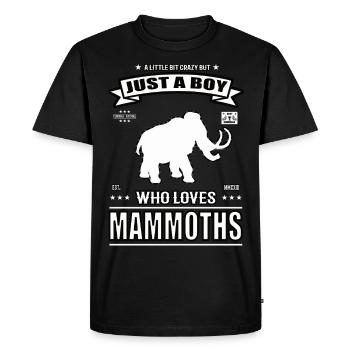 Just a Boy who loves Mammut Outfit - Men's Premium Organic T-Shirt - black - Front - Nico (187cm)