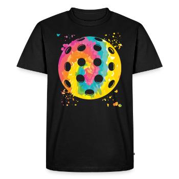 Équipe de pickleball du club Wiffleball - T-shirt Premium bio Homme - noir - Devant - Nico (187cm)