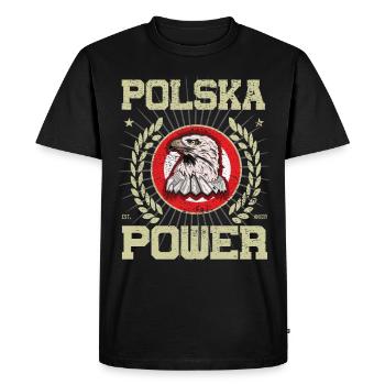 Design de la Pologne cool - T-shirt Premium bio Homme - noir - Devant - Nico (187cm)