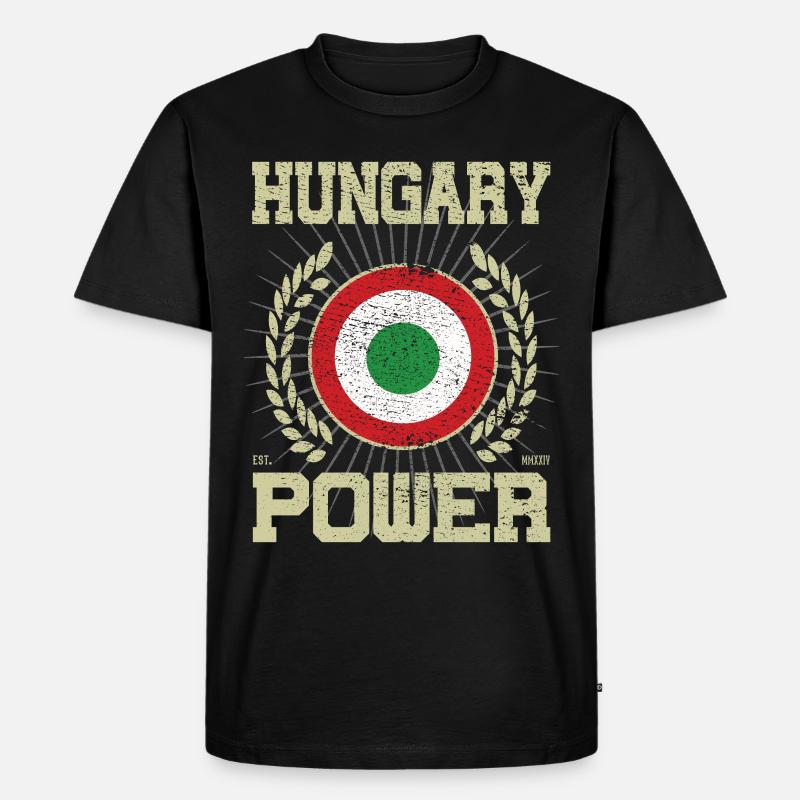 Cooles Ungarn, Design - Männer Premium Bio T-Shirt - Schwarz