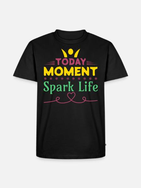 Today Moment, Spark Life - Men's Premium Organic T-Shirt - black