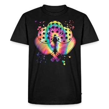 Équipe de pickleball du club Wiffleball - T-shirt Premium bio Homme - noir - Devant - Nico (187cm)