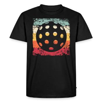 Pickleball Vintage Wiffleball Club - T-shirt Premium bio Homme - noir - Devant - Nico (187cm)