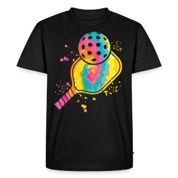 Équipe de pickleball du club Wiffleball - T-shirt Premium bio Homme - noir - Devant - Nico (187cm)
