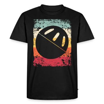 Pickleball Vintage Wiffleball Club - T-shirt Premium bio Homme - noir - Devant - Nico (187cm)