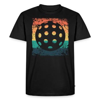 Équipe de pickleball rétro du Wiffleball Club - T-shirt Premium bio Homme - noir - Devant - Nico (187cm)