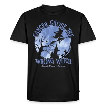 Cancer Sorcière Evergreen Cancer de l’estomac - T-shirt Premium bio Homme - noir - Devant - Nico (187cm)