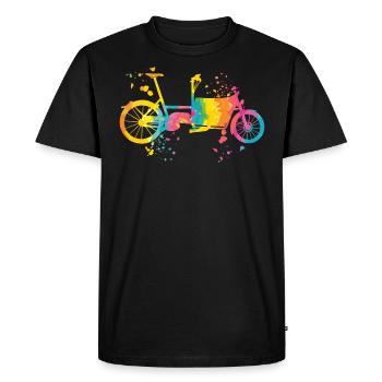 Heavy Duty Bike Cargo Bike Cargo Bike Cargo Bike - T-shirt Premium bio Homme - noir - Devant - Nico (187cm)
