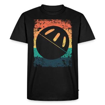 Pickleball Vintage Wiffleball Club - T-shirt Premium bio Homme - noir - Devant - Nico (187cm)