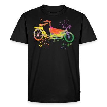 Heavy Duty Bike Cargo Bike Cargo Bike Cargo Bike - T-shirt Premium bio Homme - noir - Devant - Nico (187cm)