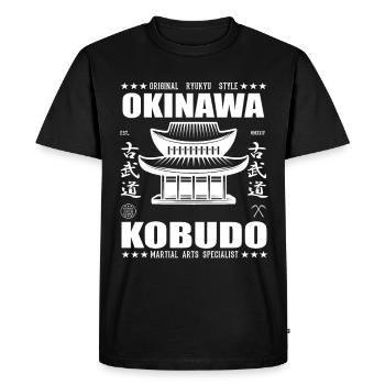 design Kobudo cool dans le style d’Okinawa - T-shirt Premium bio Homme - noir - Devant - Nico (187cm)
