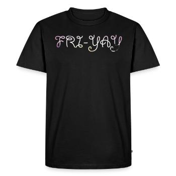 Fri Yay Enseignants Ambiance du week-end de l’école - T-shirt Premium bio Homme - noir - Devant - Nico (187cm)