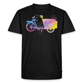 Heavy Duty Bike Cargo Bike Cargo Bike Cargo Bike - T-shirt Premium bio Homme - noir - Devant - Nico (187cm)