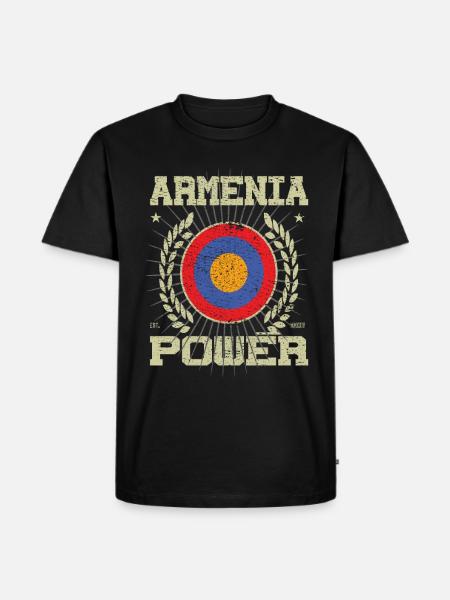 Cool Armenia, Design - Men's Premium Organic T-Shirt - black