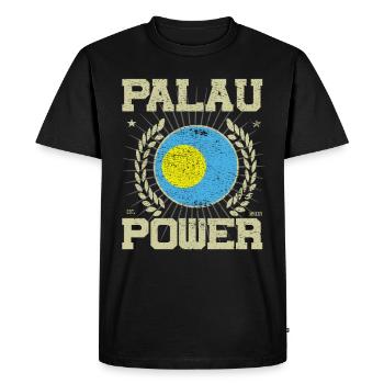 Cool Palau, Design - T-shirt Premium bio Homme - noir - Devant - Nico (187cm)