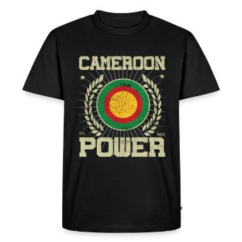 Cool Cameroun, Design - T-shirt Premium bio Homme - noir - Devant - Nico (187cm)