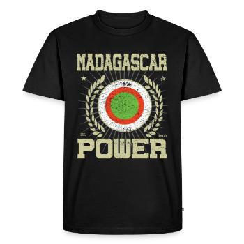 Cool Madagascar Design - T-shirt Premium bio Homme - noir - Devant - Nico (187cm)