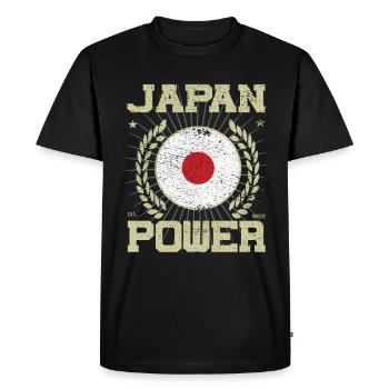 Design japonais cool - T-shirt Premium bio Homme - noir - Devant - Nico (187cm)