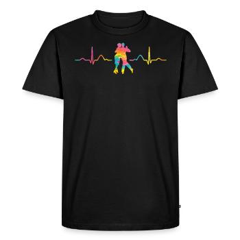 Tango Argentino Heartbeat Tango Vals - T-shirt Premium bio Homme - noir - Devant - Nico (187cm)