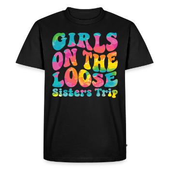 Sisters On The Loose Girls Reunion Trip - Men's Premium Organic T-Shirt - black - Front - Nico (187cm)
