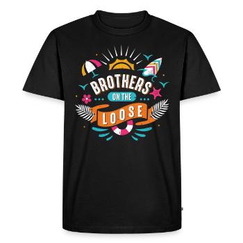 Brothers On The Loose Boys Reunion - Men's Premium Organic T-Shirt - black - Front - Nico (187cm)