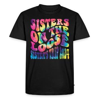 Sisters On The Loose Girls Reunion Trip - Men's Premium Organic T-Shirt - black - Front - Nico (187cm)