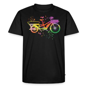 Heavy Duty Bike Cargo Bike Cargo Bike Cargo Bike - T-shirt Premium bio Homme - noir - Devant - Nico (187cm)