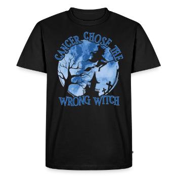 Cancer Witch Dark Blue Colon - Men's Premium Organic T-Shirt - black - Front - Nico (187cm)