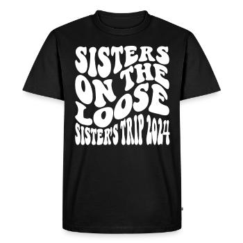 Sisters On The Loose Girls Reunion Trip - Men's Premium Organic T-Shirt - black - Front - Nico (187cm)