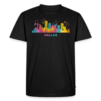 Ligne d’horizon de Dallasite Dallas - T-shirt Premium bio Homme - noir - Devant - Nico (187cm)
