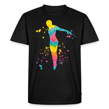 Plongeon, Saut artistique, Plongeon synchronisé - T-shirt Premium bio Homme - noir - Devant - Nico (187cm)