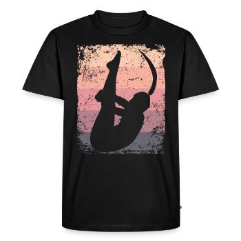 Plongeon, Saut artistique, Plongeon synchronisé - T-shirt Premium bio Homme - noir - Devant - Nico (187cm)