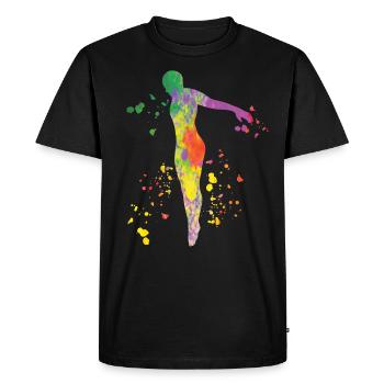 Plongeon, Saut artistique, Plongeon synchronisé - T-shirt Premium bio Homme - noir - Devant - Nico (187cm)