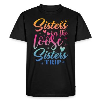 Sisters On The Loose Girls Reunion Trip - Men's Premium Organic T-Shirt - black - Front - Nico (187cm)