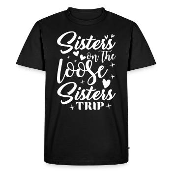 Sisters On The Loose Girls Reunion Trip - Men's Premium Organic T-Shirt - black - Front - Nico (187cm)