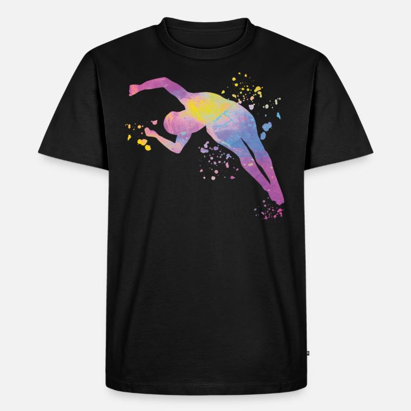 Turmspringen Synchronspringen Kunstspringen - Männer Premium Bio T-Shirt - Schwarz