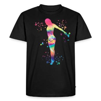 Plongeon, Plongeon synchronisé, Saut artistique - T-shirt Premium bio Homme - noir - Devant - Nico (187cm)