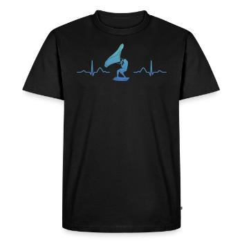 Ailes Surfer Wingsurfing Ailes Rétro Foil - T-shirt Premium bio Homme - noir - Devant - Nico (187cm)