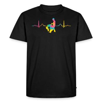 Salsero et salsera Heartbeat Salsa - T-shirt Premium bio Homme - noir - Devant - Nico (187cm)