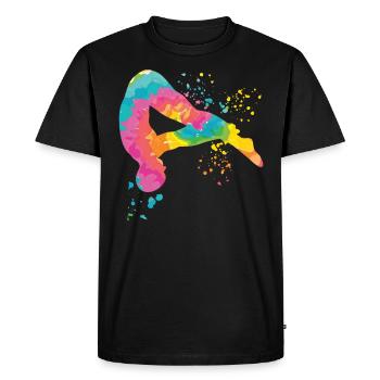 Plongeon, Plongeon synchronisé, Saut artistique - T-shirt Premium bio Homme - noir - Devant - Nico (187cm)