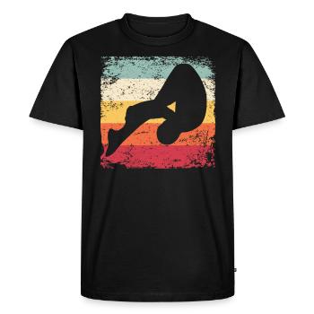 Plongeur synchronisé dans l’eau High Diver - T-shirt Premium bio Homme - noir - Devant - Nico (187cm)