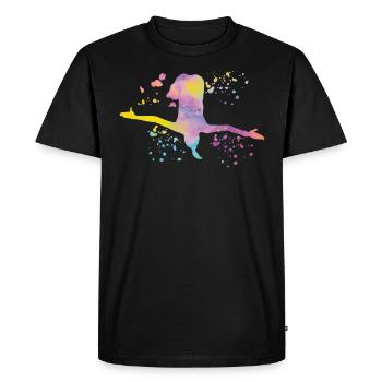 Plongeur en eau synchronisé High Diver - T-shirt Premium bio Homme - noir - Devant - Nico (187cm)